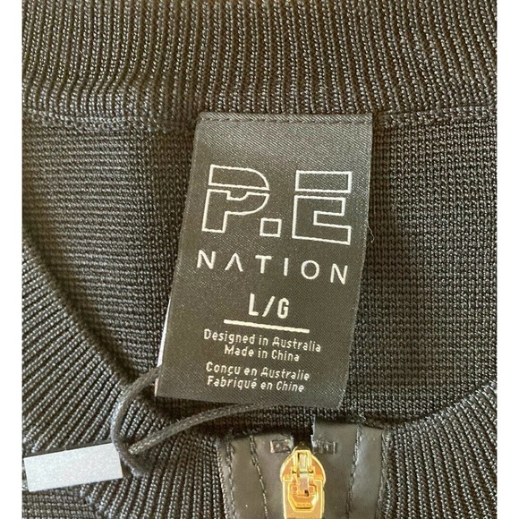 NWT P.E Nation High Dive Long Sleeve Knit Top Large Women’s Colorblocked $160 - Picture 4 of 9